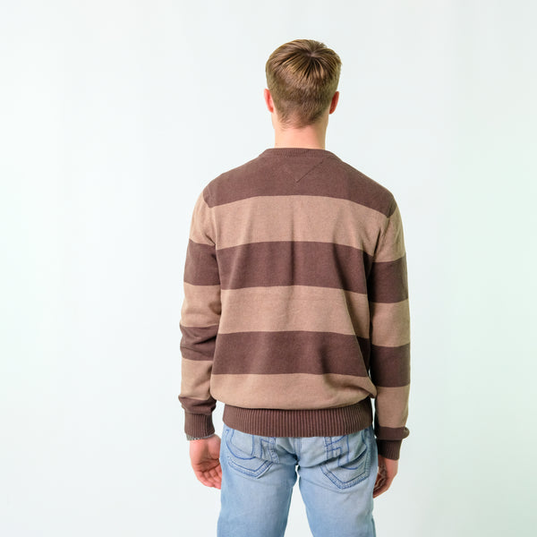 Brown y2ks Tommy Hilfiger Knit Sweatshirt (L)